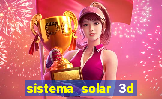 sistema solar 3d em movimento